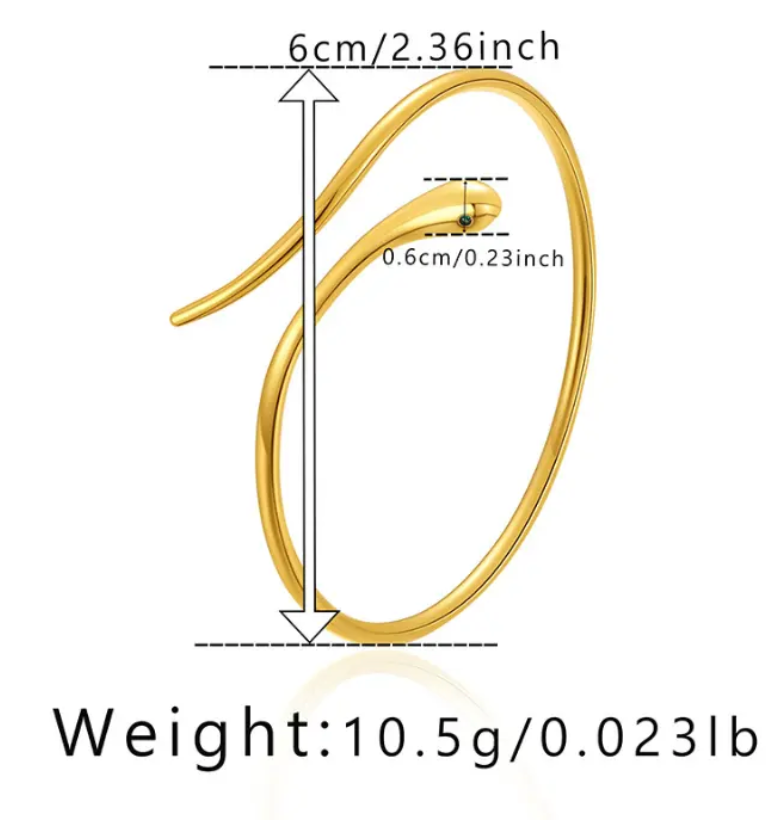Snake Bangle Bracelet