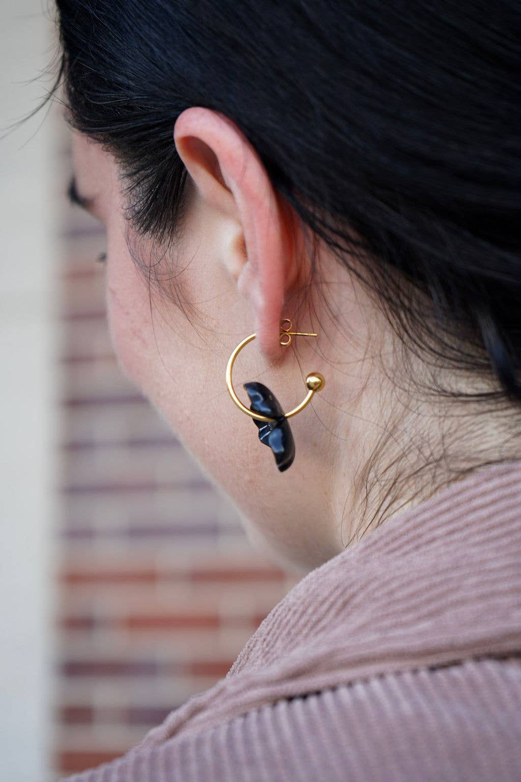 Magnolia Hoops - Black // Jewelry, Earrings, Fall