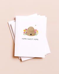Home Sweet Home — Honeybee Hive Housewarming Card
