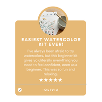 All-In-One Beginner Watercolor Kit - Wildflowers