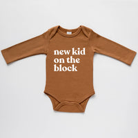 Camel Organic New Kid On The Block Baby Bodysuit