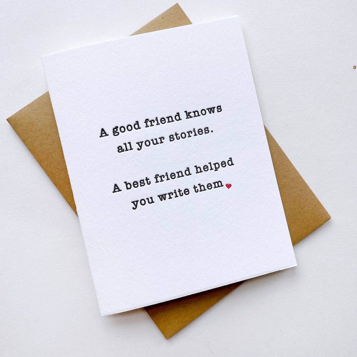 Friend Stories Love and Friendship Card