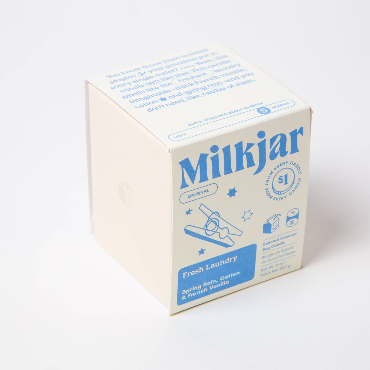 Fresh Laundry - Rain, Cotton & Vanilla  8oz Candle