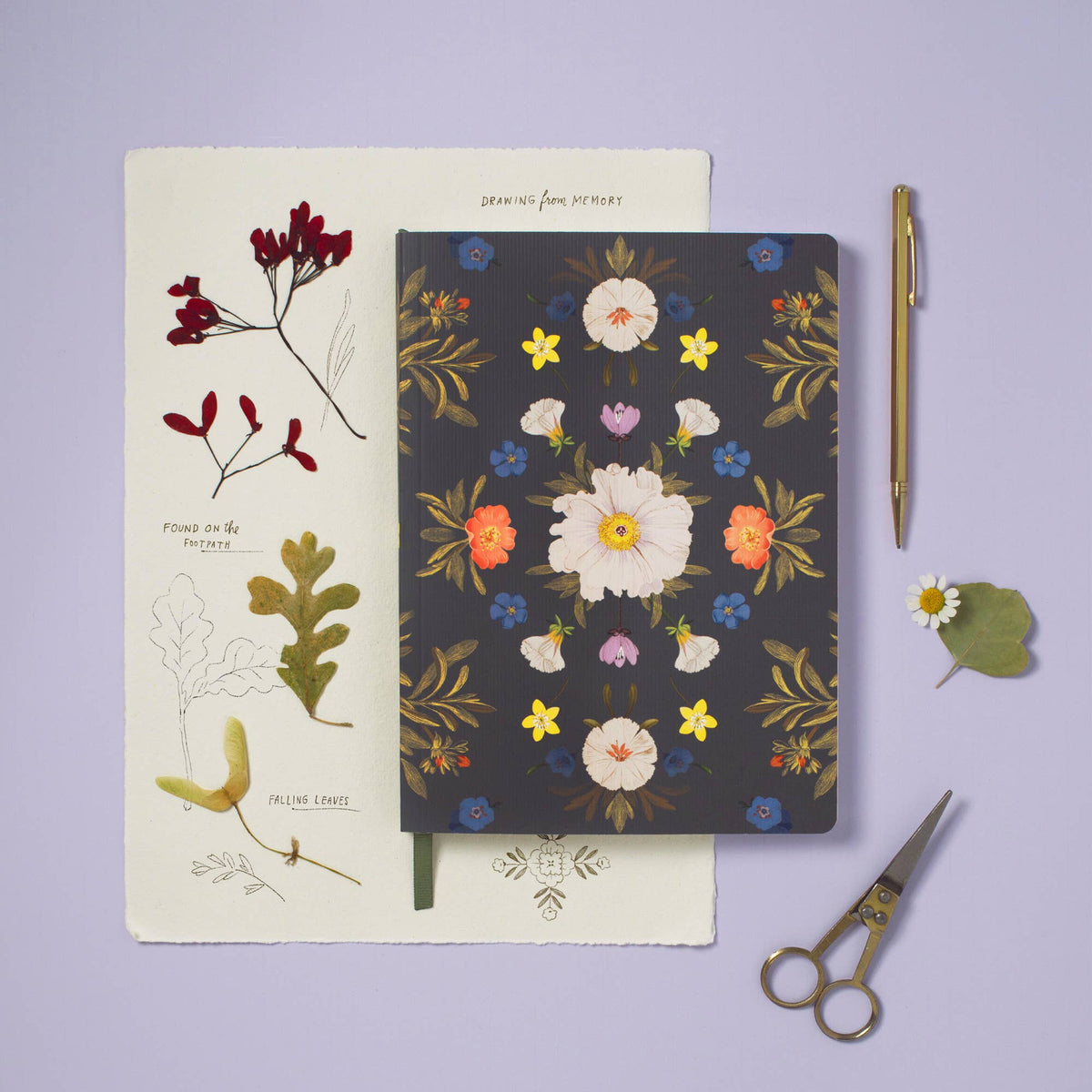 FORAGE FLORAL SMALL PAPERBACK JOURNAL