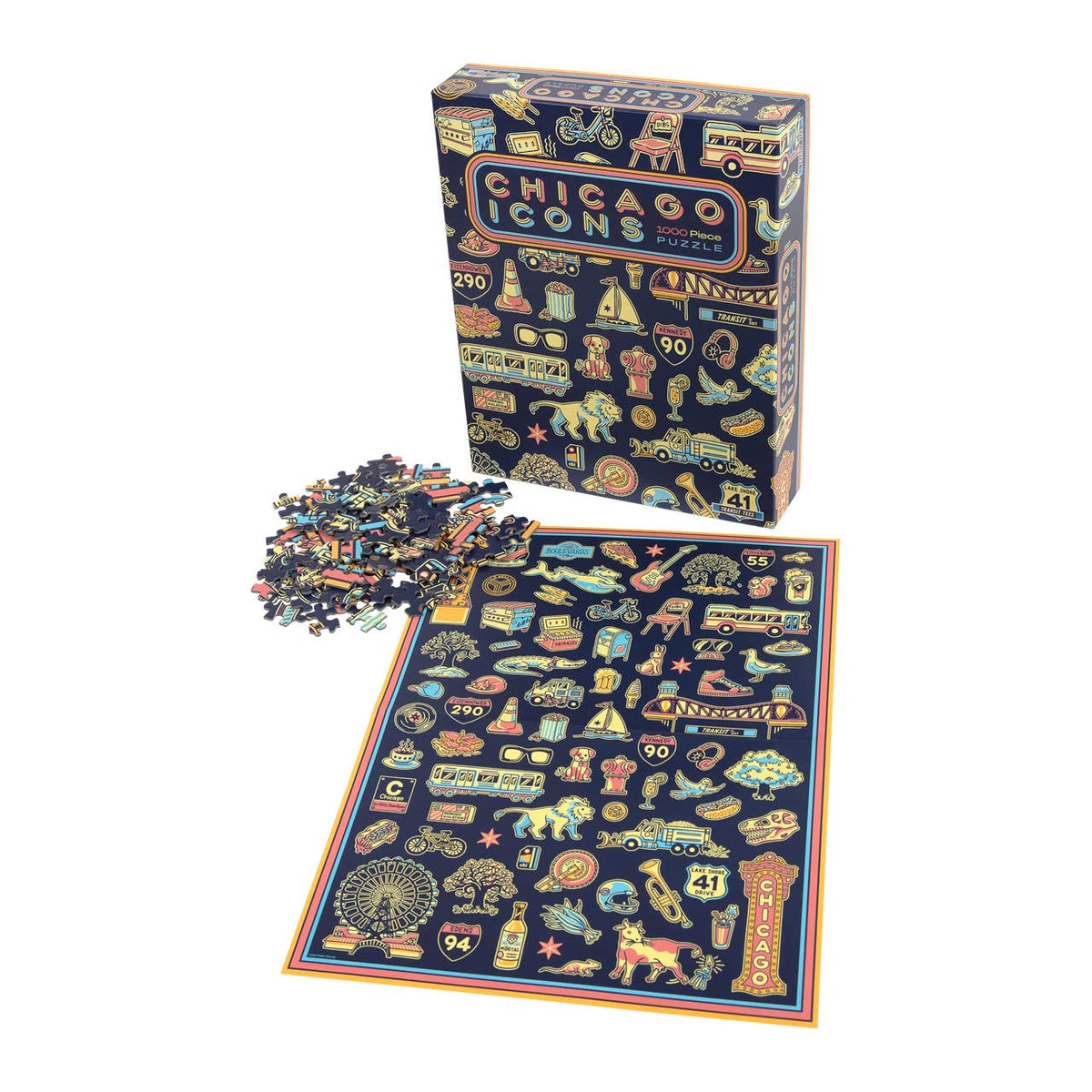Chicago Icons 1000 Piece Jigsaw Puzzle