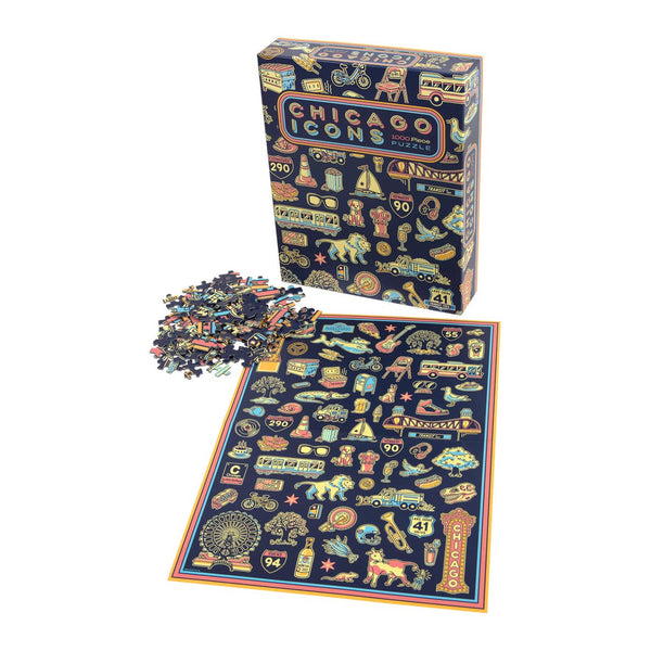 Chicago Icons 1000 Piece Jigsaw Puzzle