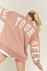 Be Yourself Oversized Sweatshirt