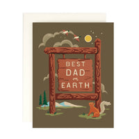 Best Dad on Earth Greeting Card