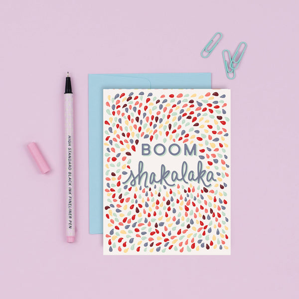Boom Shakalaka Congratulated Card