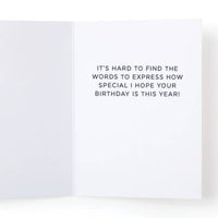 Happy Birthday Word Search Greeting Card