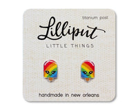Rainbow Popsicle Earrings // Summer Earrings