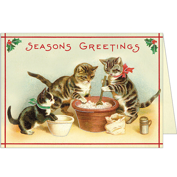 Cats Seasons Greetings Holiday Card