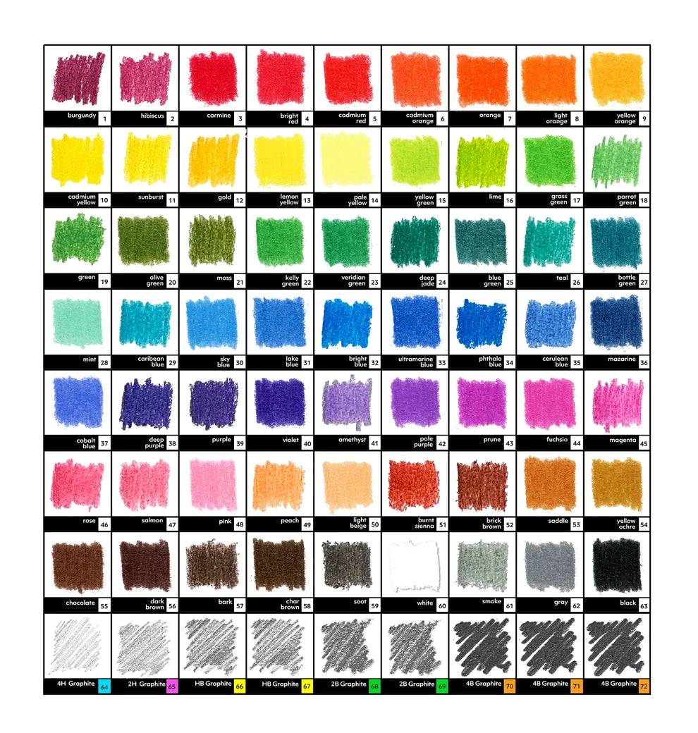 72 Lead Deluxe Lead Drawing Set