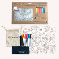 Silicone Reusable Coloring Mat & Markers Set