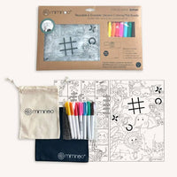 Silicone Reusable Coloring Mat & Markers Set