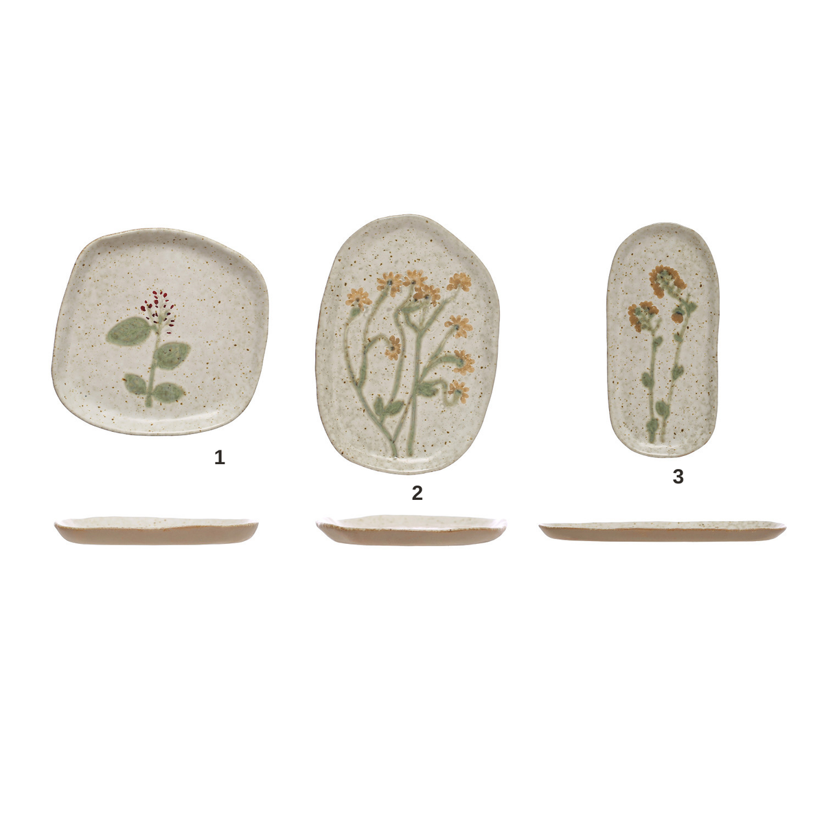 Hand-Painted Stoneware Plate