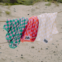 Checker Beach & Bath Towel
