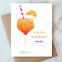 Aperol Spritz Birthday Babe Card
