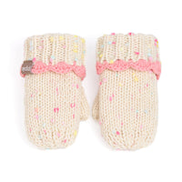 Knit Mittens with Lace