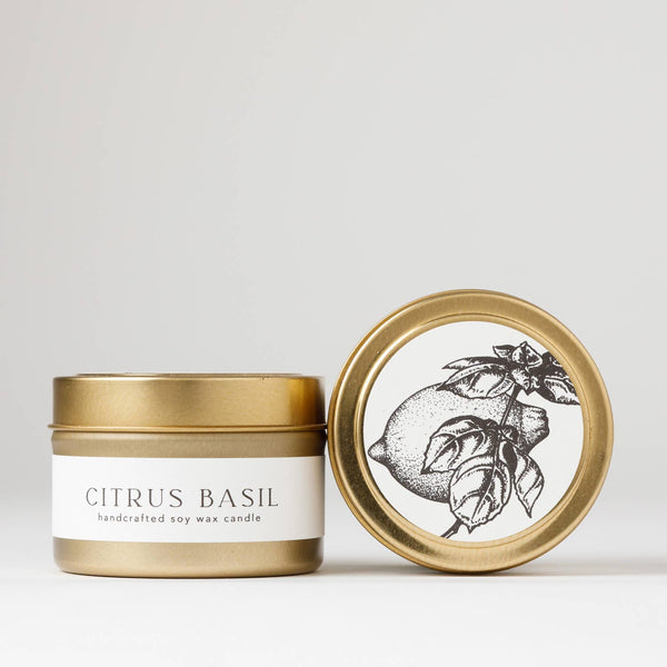 Citrus Basil : Jar Soy Candle