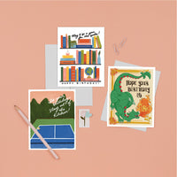 For The Books Birthday Card