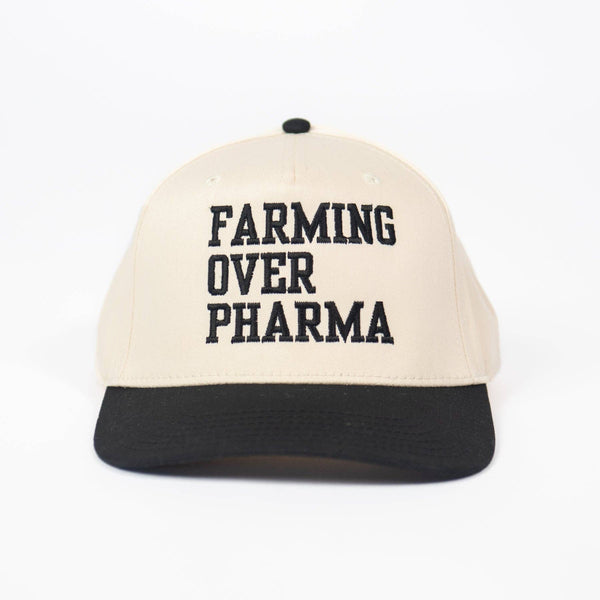 Farming over Pharma Embroidered Trucker Hat