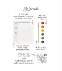 All-In-One Watercolor Kit - Ranunculus Blooms
