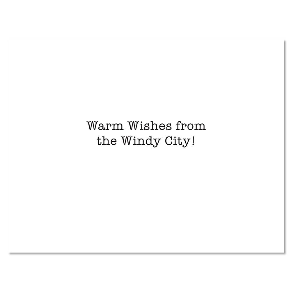 Chicago Tree Drop Holiday Christmas Card