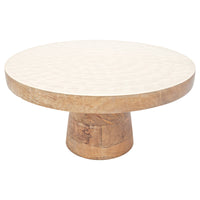 14" Dia Mother Of Pearl Cake Stand