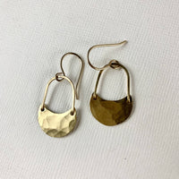 Handmade Golden Moon Earrings