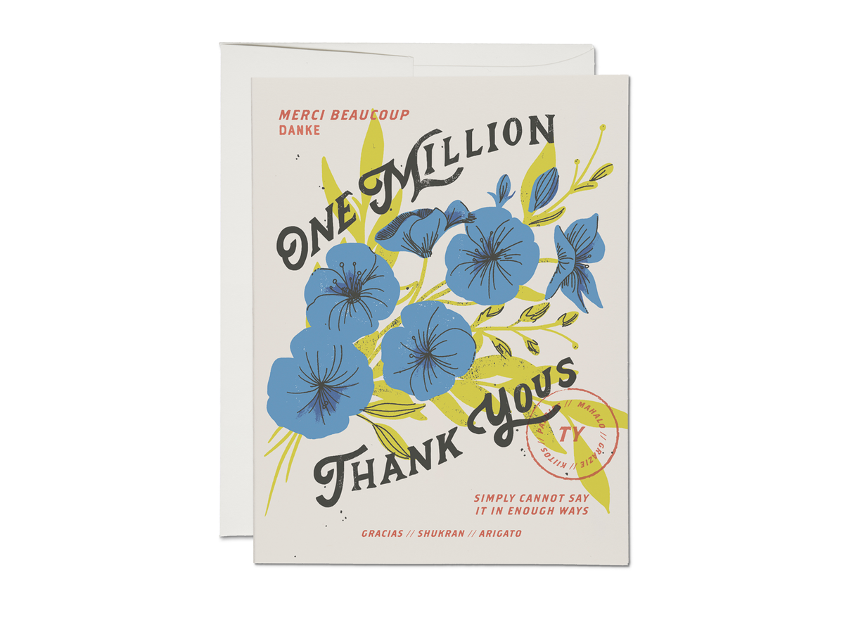 One Million Thank you Card