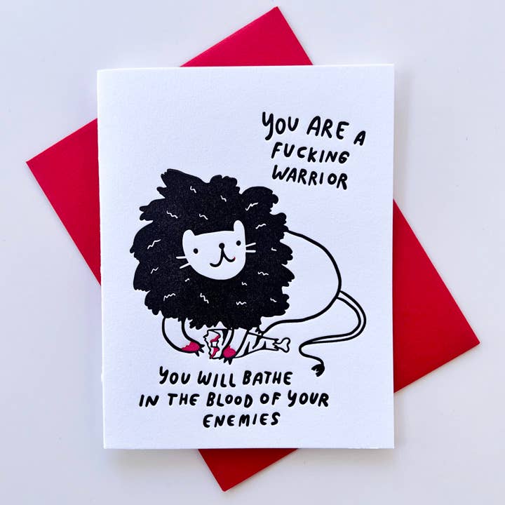 Warrior Greeting Card