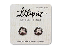 Hedgehog Earrings // Cute Animal Earrings