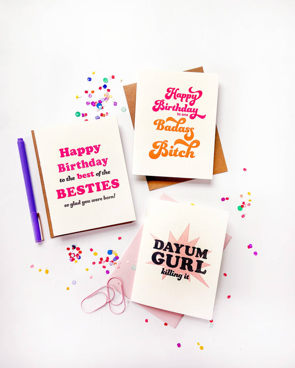 Bestie Birthday Card