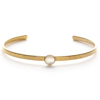 Mother of Pearl Hammered Cuff