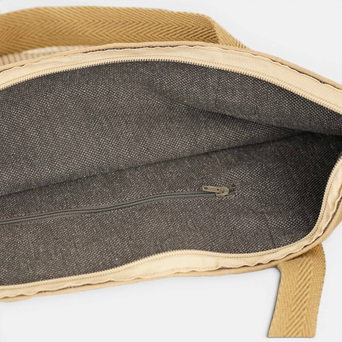 Taupe Corduroy Large Handbag (Toast)
