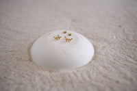 Gatsby Gold Plated Stud Moon Earring