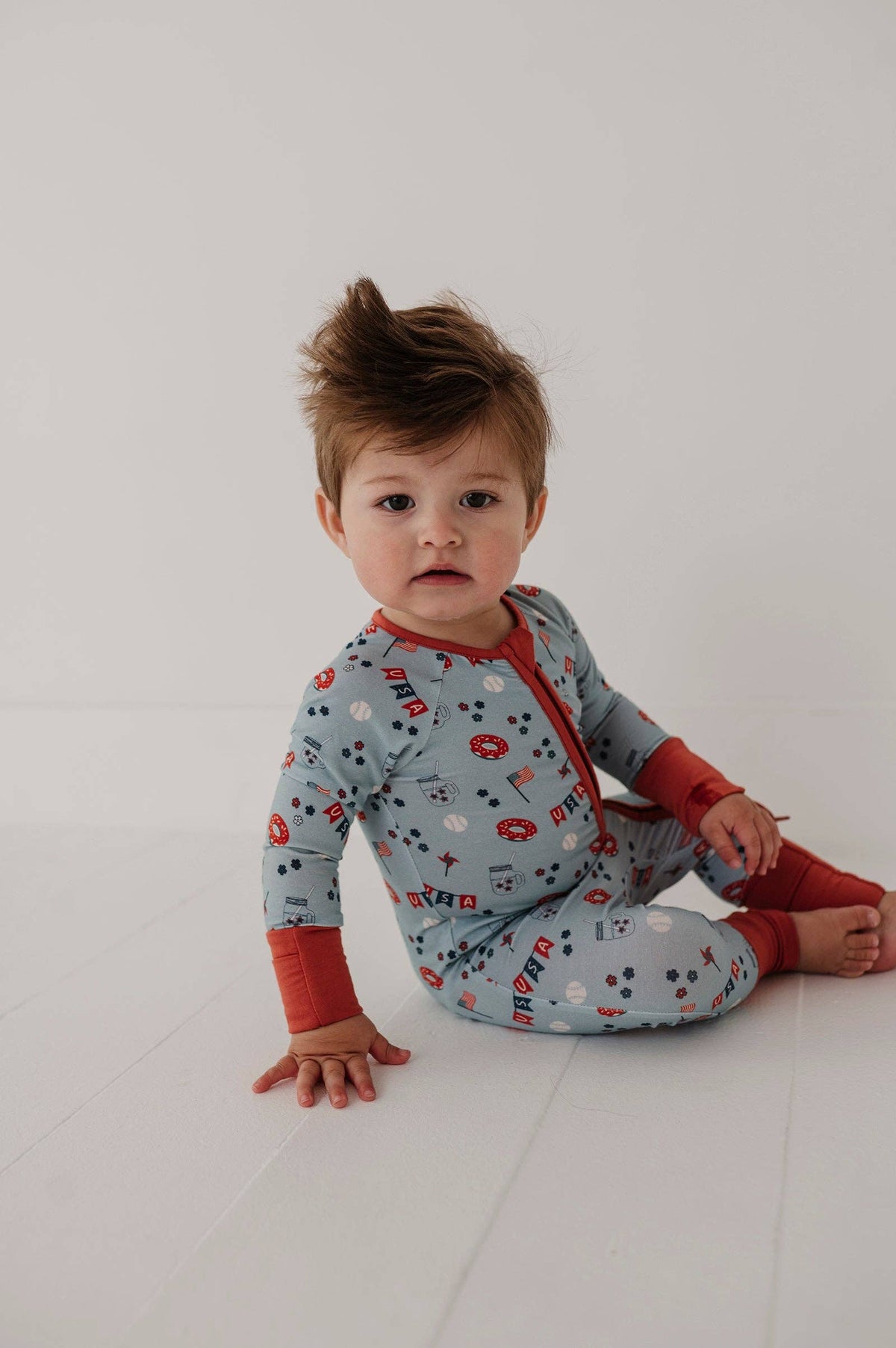 Babysprouts Long Sleeve Zip Romper