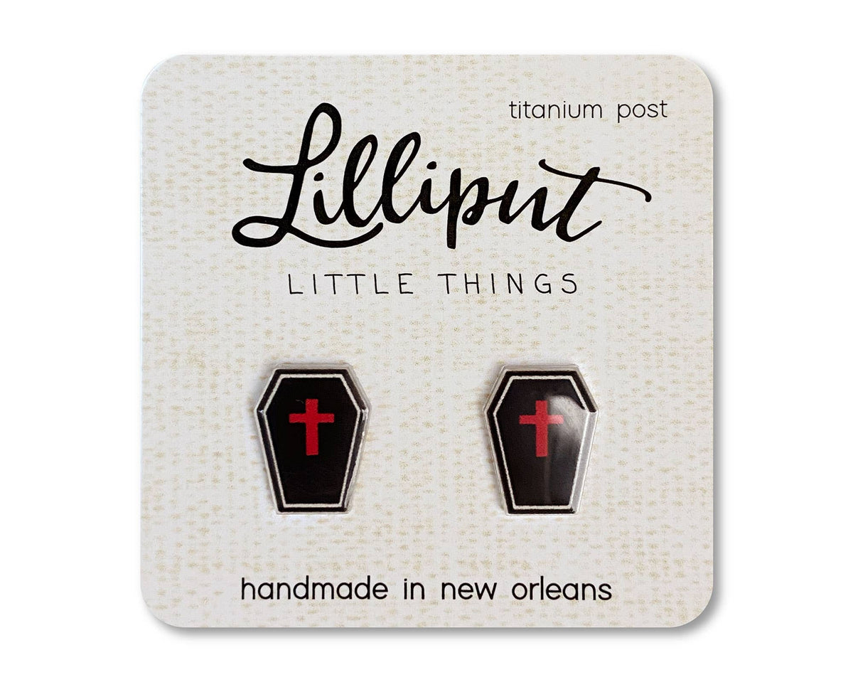 Spooky Coffin Earrings