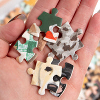 Furry Friends Dogs Grid - 500 Piece Jigsaw Puzzle