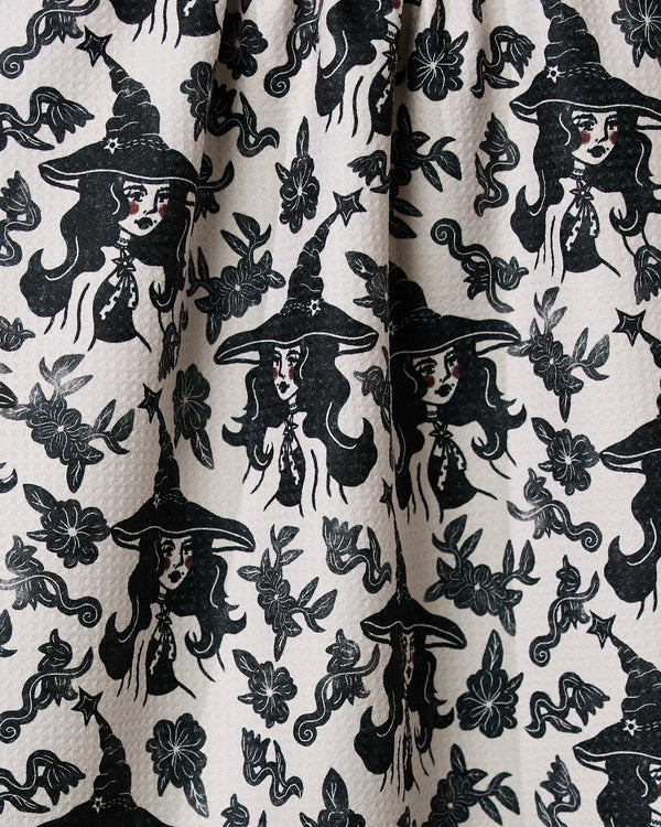 Floral Witches Tea Towel