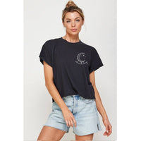 EMBRACE THE CHANGE VINTAGE GRAPHIC CROP TOP