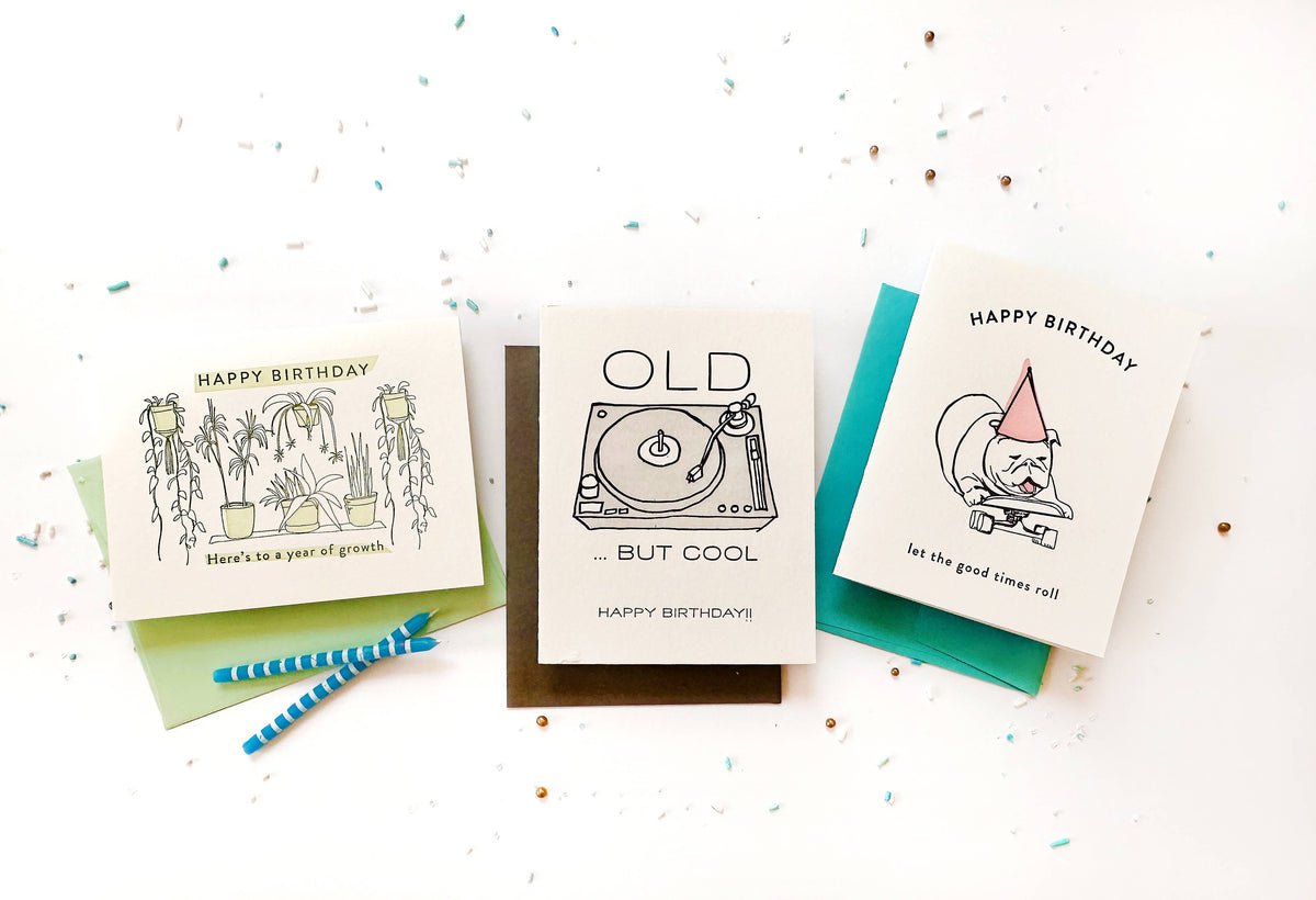 Roller Dog Birthday Card