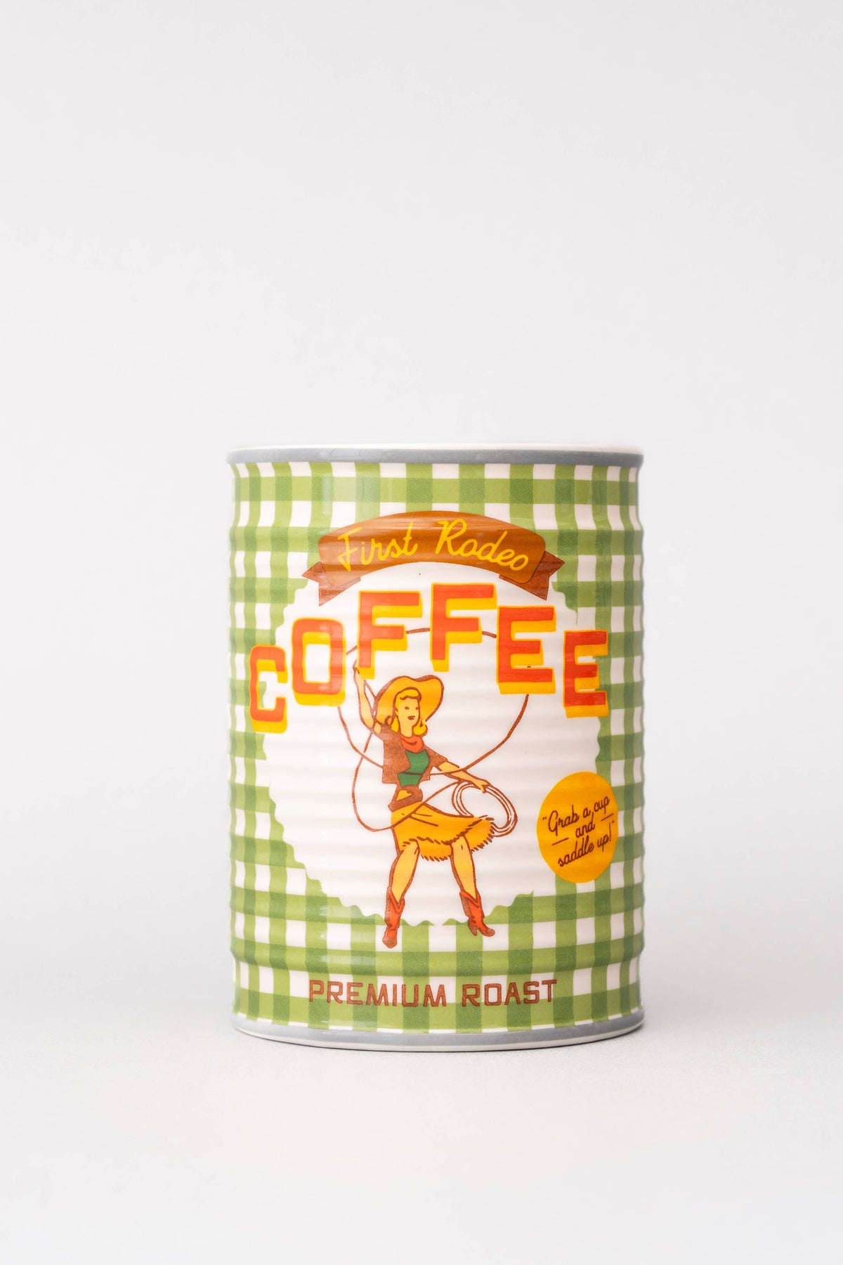 Ceramic Planter, Coffee Can