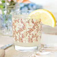 Pink Daisy Short Juice Glass