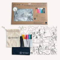 Silicone Reusable Coloring Mat & Markers Set
