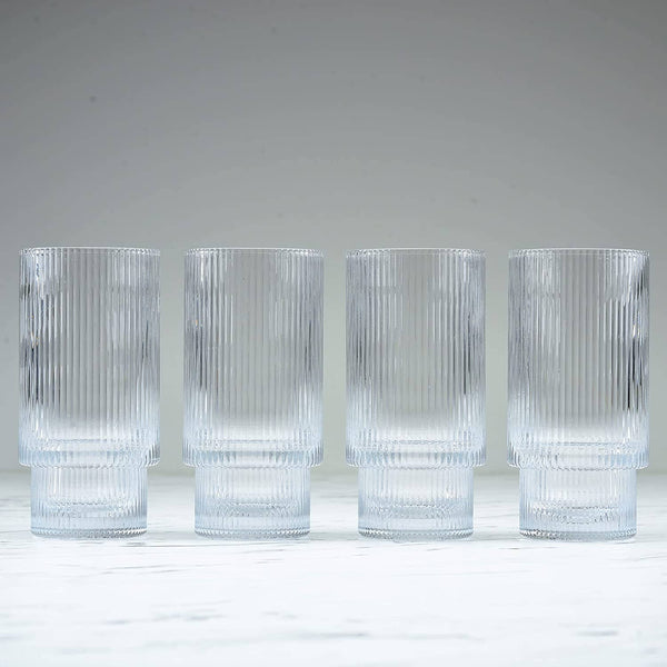 Ripple Drinking Glasses (Set of 4)