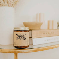 Poppy Rose Candles, 8 oz