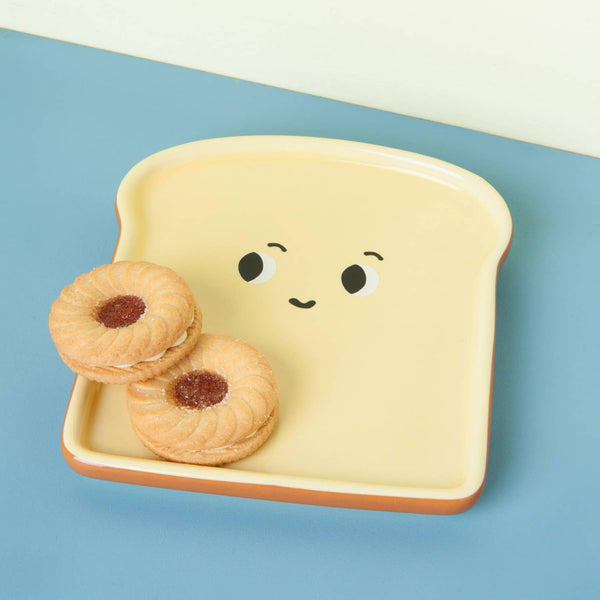 Funny Food Toast Shaped Dish
