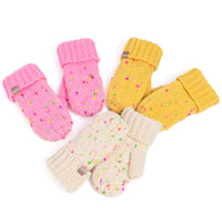 Speckled Knit Mittens